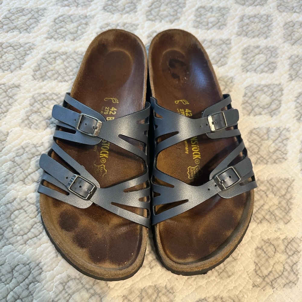 Birkenstock sandals 42 grey/blue